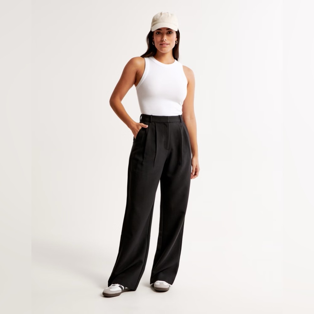 Curve Love A&F Sloane Tailored Pant black size 30/10R